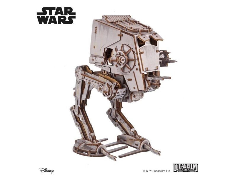 Ugears 3D dřevěná mechanická skládačka Star Wars AT-ST kráčedlo